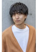 ダークアッシュ/カルマパーマ/アッシュブラック[メンズ/池袋]