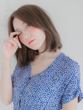 リリアン 青山(relian) ミルクティグレージュでふんわり柔らかボブ☆relian青山