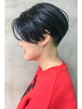 テトヘアー(teto hair) short［ハンサムショート、トランクスショート、ネイビー］