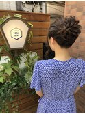 ロープ編みのヘアアレンジ☆