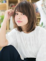 カバーヘアアンドスパ ブリス 浦和(COVER HAIR&SPA bliss)&nbsp;透け感インナーカラー斜めバング前下がりボブg浦和20代30代40代!
