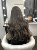レイヤー巻き髪