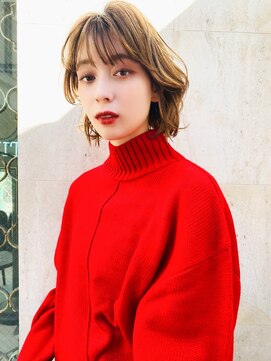 ケイト(kate) ［kate大宮］色っぽくびれボブxキャラメルベージュ