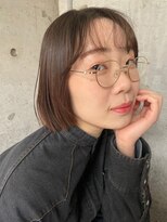 エミュ 天文館店(eMu) 前上がりラインのミニボブ