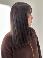 フォーク FOLK&nbsp;【FOLK】透明感ダークグレージュ☆似合わせストレートミディアム