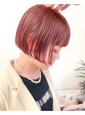 ブリーチダブルカラーピンクベージュイルミナカラーハイトーン