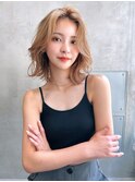 【Lloyd 大宮】ミルクブラウン×外はねボブ