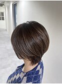 ショートスタイル(白髪ぼかしハイライト)