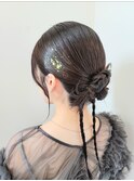 ヘアセット/三つ編みアレンジ