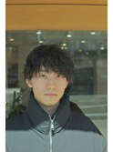ツーブロックマッシュ波巻きパーマツイストスパイラルパーマ束感
