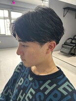 メンズ リコ(MEN'S RICO) フェザーショートフェザーパーマセンターパートツイスパ
