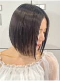 30代40代大人女性/前髪ありショートボブ/ショートヘア/髪質改善