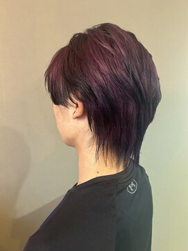 ココカラヘアー ニコ(cococara hair nico) エンドカラー/バイオレットピンク/ブラック/マッシュウルフ