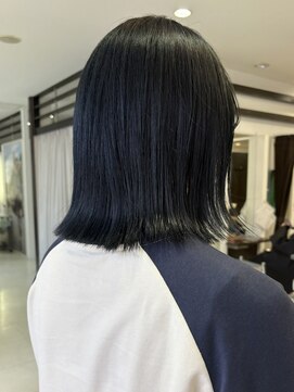 プランタン フォー ヘアー(printemps FOR HAIR) __ネイビーブルー__ブリーチカラー__ブルーブラック__