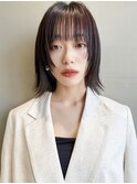 【MINX】くびれヘア+くすみベージュハイライトカラー_表参道