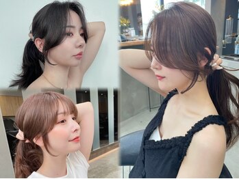 ロンドワン 三宮元町(Lond one)の写真/韓国式の顔周り&前髪カット！自然と流れる計算されたレイヤーカットで最旬の魅力を◎[三宮/元町/韓国]
