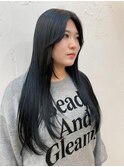 ロング酸性ストレート髪質改善ブルーカラー本厚木20代～50代