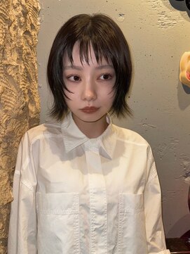 ハコ プラス(HACO+) 【Haco+】Ibuki_暗めカラー_ハッシュカット