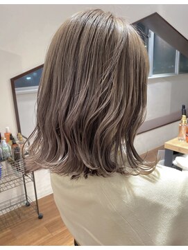 ジャム(Jam) 切りっぱなしボブ×ミルクティーカラー★中村大輔