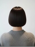 春カラー◎20代30代韓国風タッセルストレートボブ×暗髪