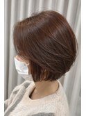 着物ヘア/大人ガーリー/ダークアッシュ/似合わせカット/伊勢崎