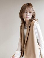 スリーランド(THREELAND)&nbsp;ワンホンレイヤー/ミルクティーブロンド/ダークブルー/がもよん