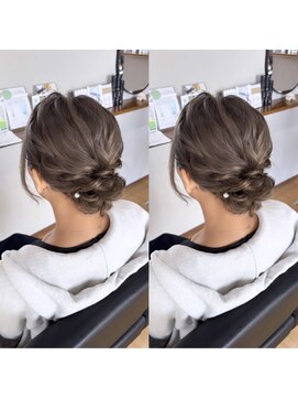 ベイビーズブレス(Baby's breath) 【アップスタイル】#ヘアセット #岡山 #倉敷