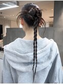 ロングおくれ毛韓国ヘアイメチェン_ba587612