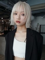 アルバム 池袋(ALBUM) レイヤーボブブリーチ韓国_F32006