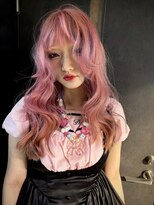 イリス 心斎橋(.elice)&nbsp;セミロングアンブレラカラーミニウルフショートウルフ前髪50代