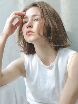 アスター(astar) 【Astar】ルーズウェーブボブ　セミディ　リラックス　抜け感