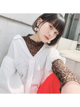 リコバイアフロート(riko by afloat) [riko立野]内巻きボブ×暗めカラーとセクションカラーカラー♪