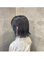 ミエルヘアーエスト 新宿店(mielhair est)&nbsp;グレージュ×インナーブルー【新宿】