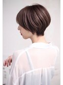 透けバング×うる艶マッシュショート/コンパクトショート/錦糸町