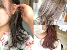 【1mmにこだわるデザインカラー】インナーやハイライト、繊細なデザインカラー