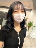 インナーカラーイヤリングカラーブリーチ髪質改善トリートメント