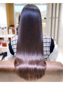髪質改善縮毛矯正×チョコレートダークグレージュカラー