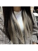 インナーカラー エクステ プルエクステ