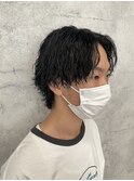 ゆるめツイスパ×センターパーマウルフ