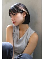 ブラン 広島本通(Blanc)&nbsp;【Blanc】インナーカラー＿＿ポイントカラー＿ボブショート