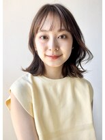 ガーデン オオタカノモリ(garden otakanomori)&nbsp;切りっぱなしボブ×小顔前髪×ベージュカラー×レイヤーカットq