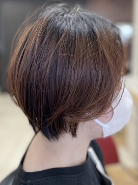 ヘアークリアー せんげん台 ミセス 大人可愛いふんわりショートボブ 40代50代60代