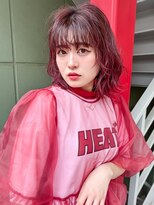 リリー(LiLy)&nbsp;ベビーピンク/ウルフヘア/フレンチカジュアル/フェイスレイヤー