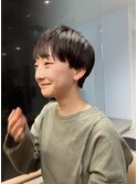 <森千晶>ナチュラルな黒髪ベリーショート
