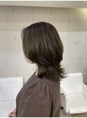 ミディアムウルフ×オリーブブラウン