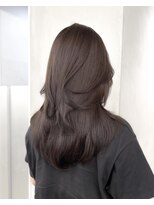 サイン 渋谷(SIGN) 韓国ヘアーハッシュカットレイヤーカットグレージュブリーチ無し