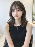 外ハネミディアム 20代 30代 レイヤー