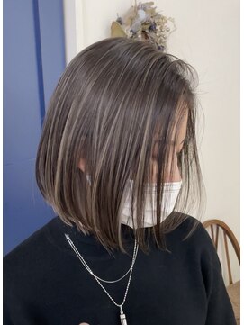 エトラ 渋谷店(etora) 小顔 ネビージュグレージュハイライトカラー◎