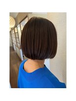 エルサフィロ キタハマ(el zafiro kitahama)&nbsp;20×30×40代×似合わせカット×シンプルボブ×ツヤブラウン