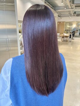 オーガニック リブ 川越(organic+live) 艶髪ネイビーグレーアッシュブラック大人美人